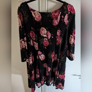 Betsy Johnson Rose Print Dress